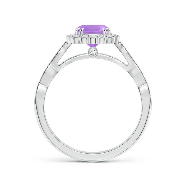 A - Amethyst / 1.06 CT / 14 KT White Gold