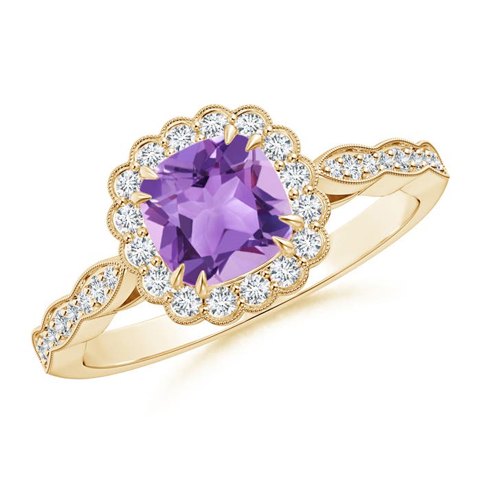 A - Amethyst / 1.06 CT / 14 KT Yellow Gold