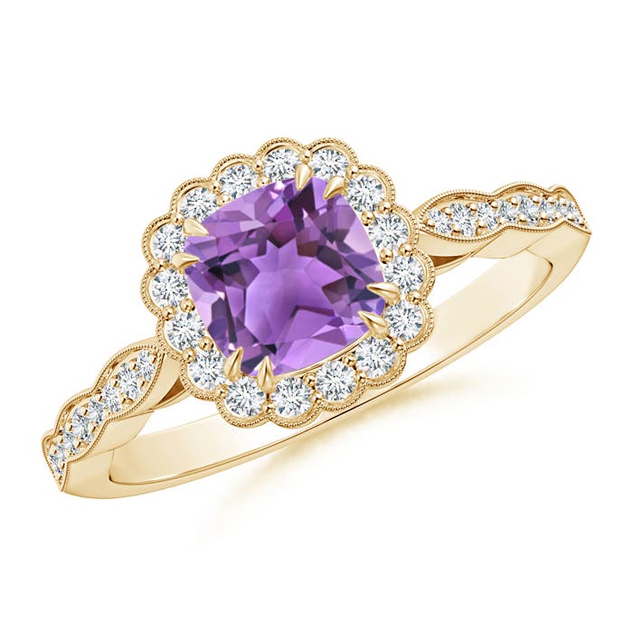 AA - Amethyst / 1.06 CT / 14 KT Yellow Gold