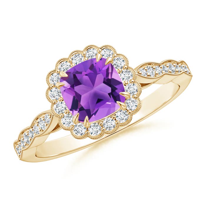 AAA - Amethyst / 1.06 CT / 14 KT Yellow Gold