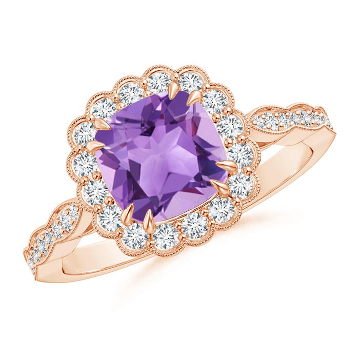 A - Amethyst / 1.71 CT / 14 KT Rose Gold