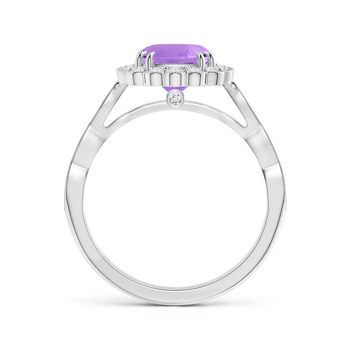 A - Amethyst / 1.71 CT / 14 KT White Gold