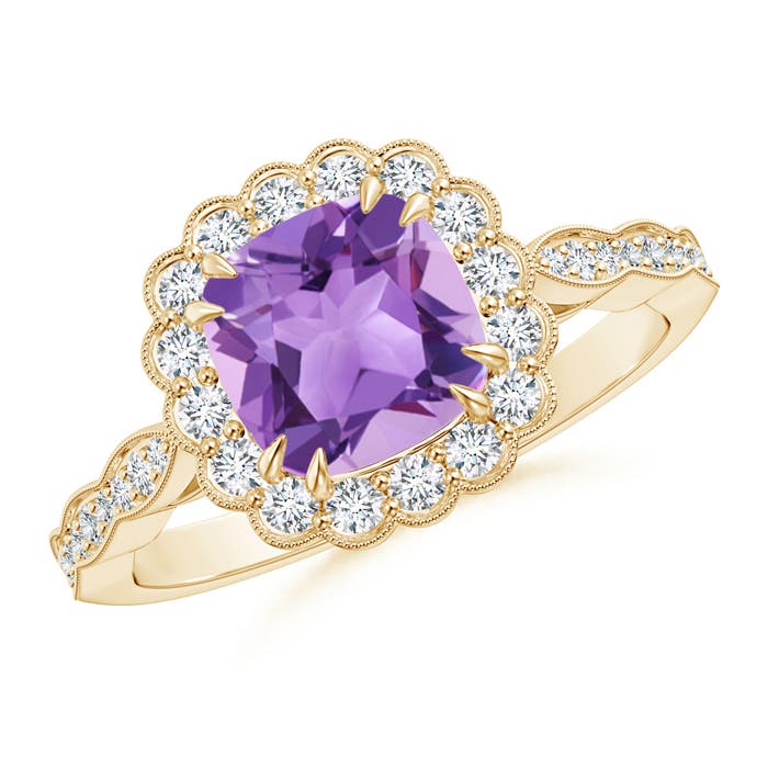 A - Amethyst / 1.71 CT / 14 KT Yellow Gold