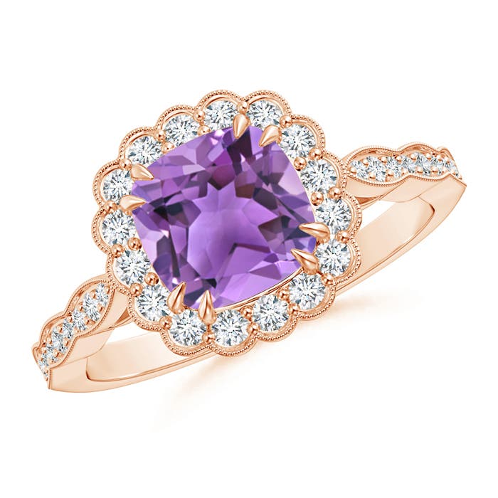 AA - Amethyst / 1.71 CT / 14 KT Rose Gold