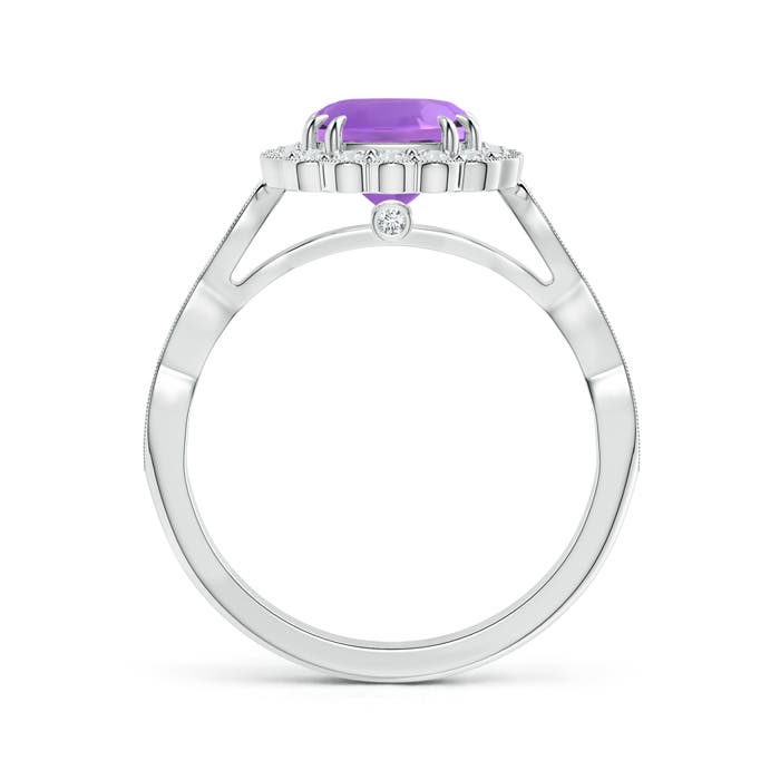 AA - Amethyst / 1.71 CT / 14 KT White Gold