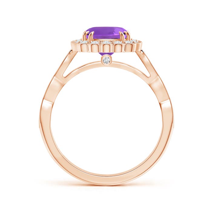 AAA - Amethyst / 1.71 CT / 14 KT Rose Gold