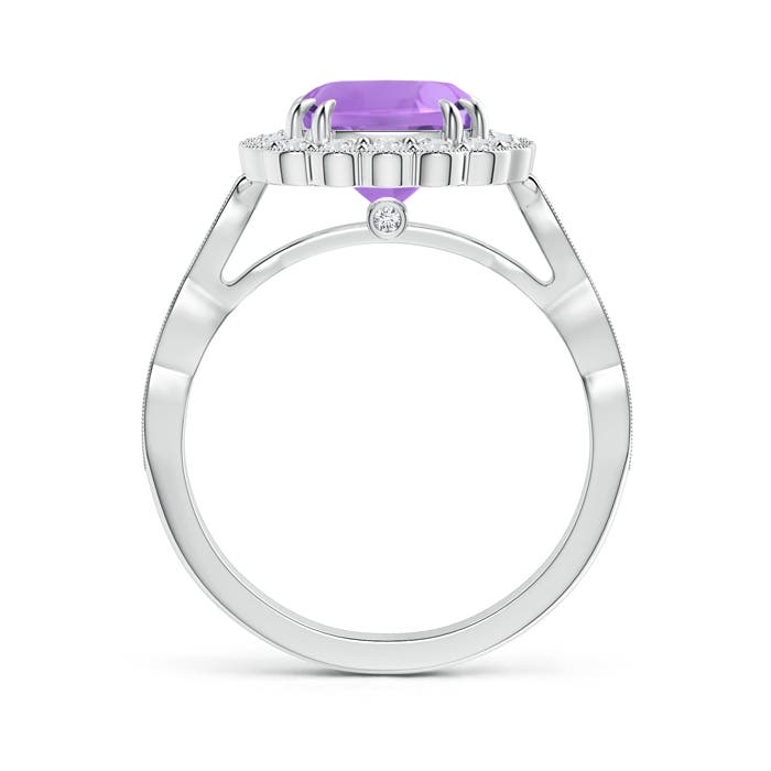 A - Amethyst / 2.7 CT / 14 KT White Gold