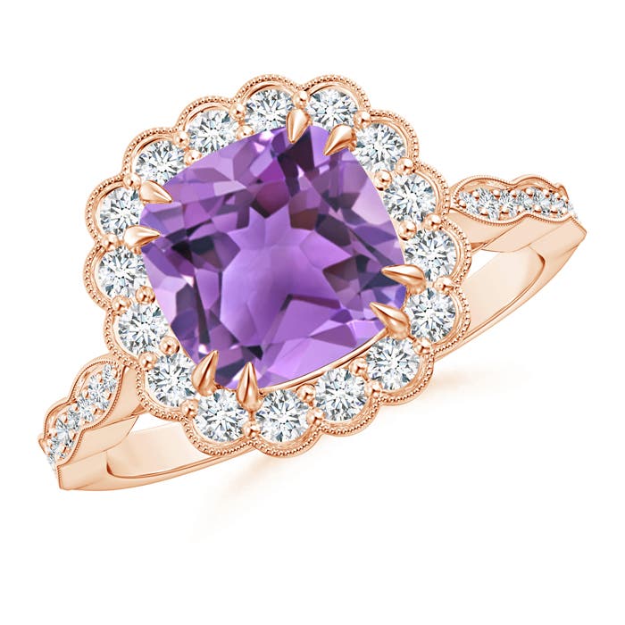 AA - Amethyst / 2.7 CT / 14 KT Rose Gold