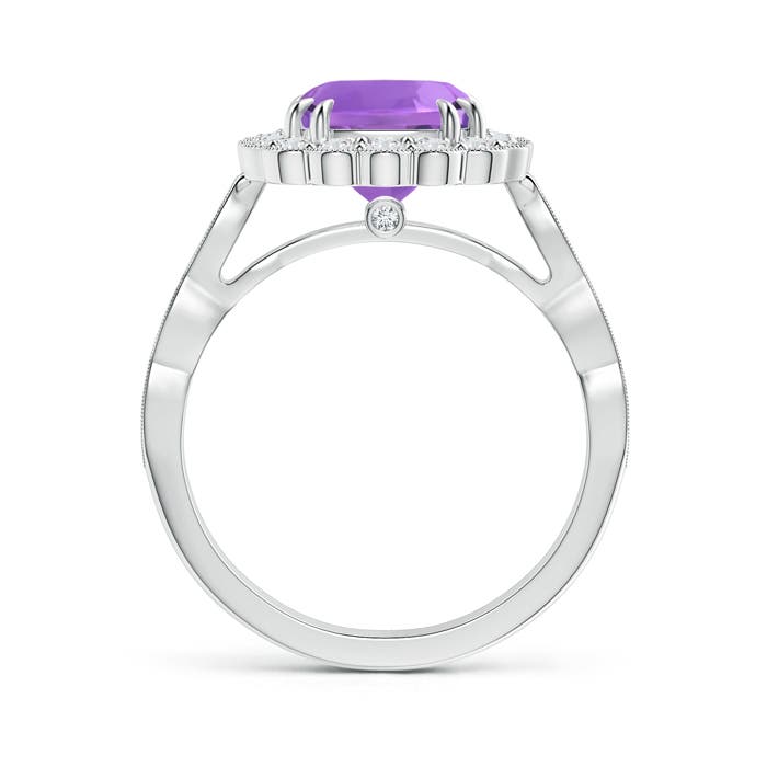 AA - Amethyst / 2.7 CT / 14 KT White Gold