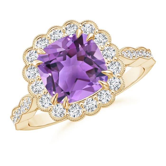 AA - Amethyst / 2.7 CT / 14 KT Yellow Gold