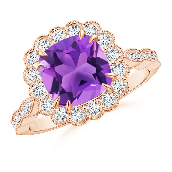 AAA - Amethyst / 2.7 CT / 14 KT Rose Gold