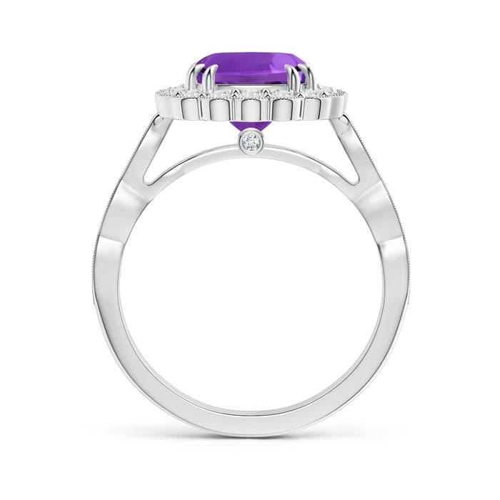 AAAA - Amethyst / 2.7 CT / 14 KT White Gold