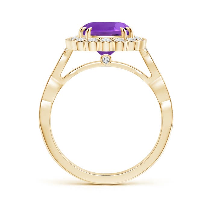 AAAA - Amethyst / 2.7 CT / 14 KT Yellow Gold