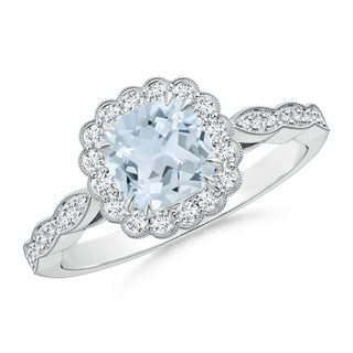 Cushion A Aquamarine
