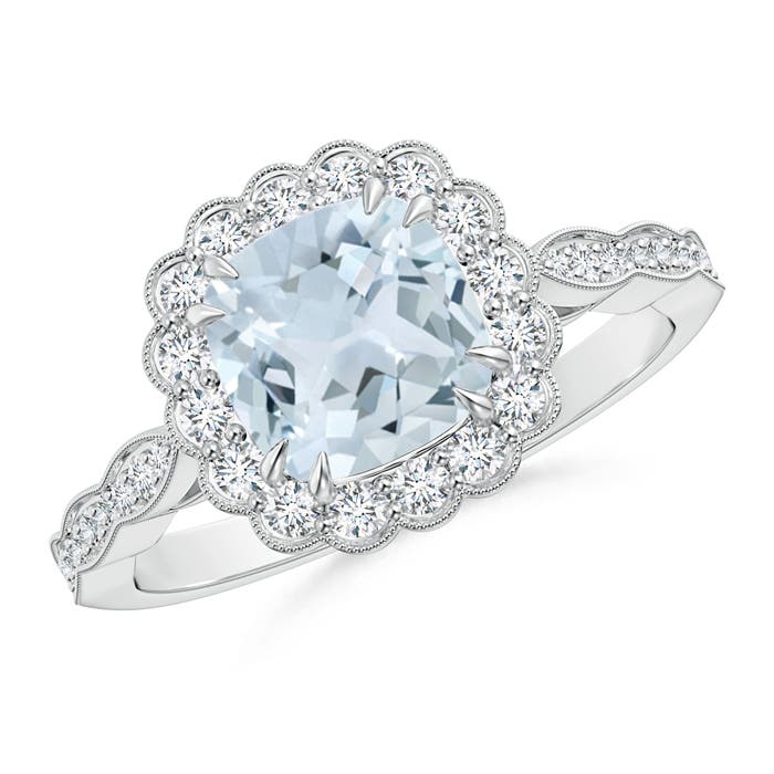 A - Aquamarine / 1.76 CT / 14 KT White Gold