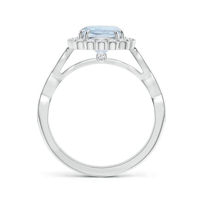 A - Aquamarine / 1.76 CT / 14 KT White Gold