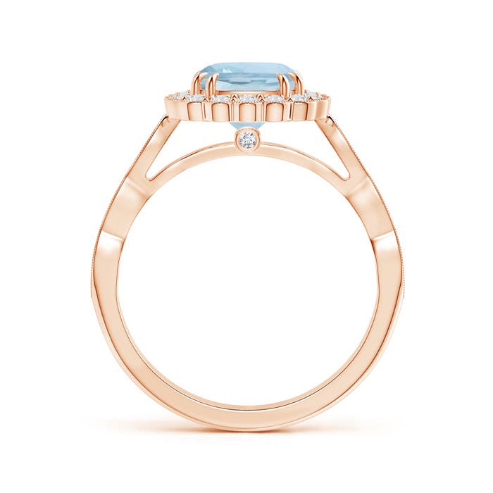 AA - Aquamarine / 1.76 CT / 14 KT Rose Gold