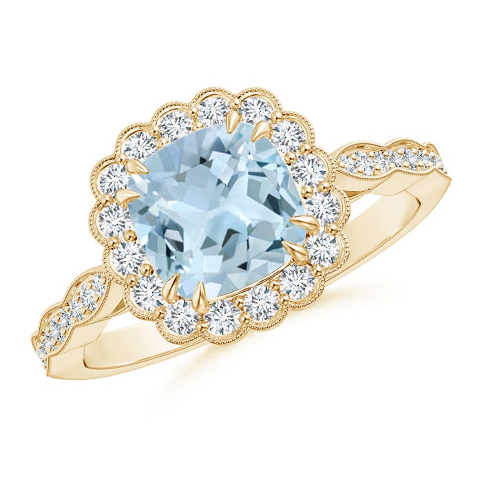 AA - Aquamarine / 1.76 CT / 14 KT Yellow Gold