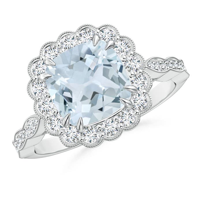 A - Aquamarine / 2.45 CT / 14 KT White Gold