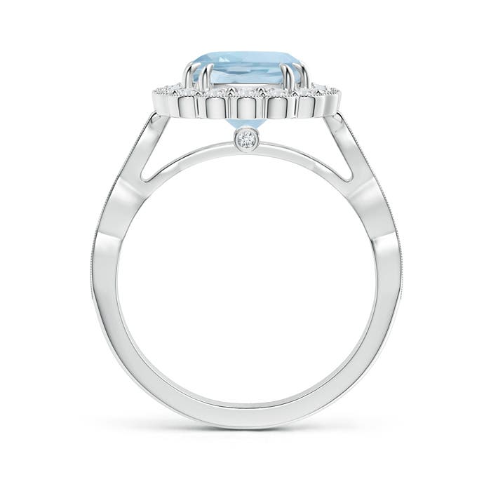 AA - Aquamarine / 2.45 CT / 14 KT White Gold