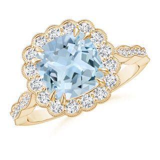 Cushion AA Aquamarine