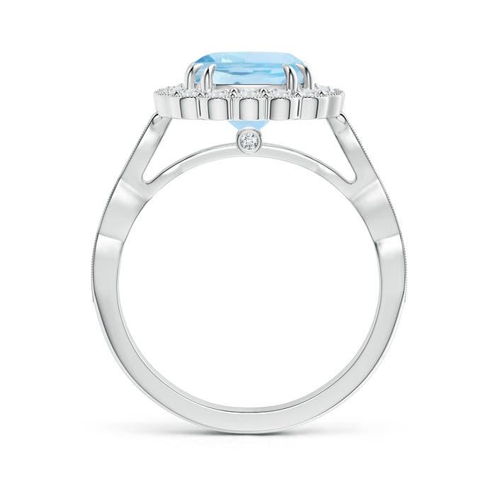 AAA - Aquamarine / 2.45 CT / 14 KT White Gold