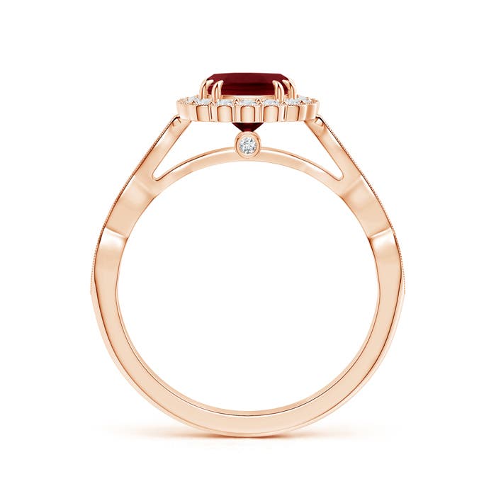 AA - Garnet / 1.5 CT / 14 KT Rose Gold