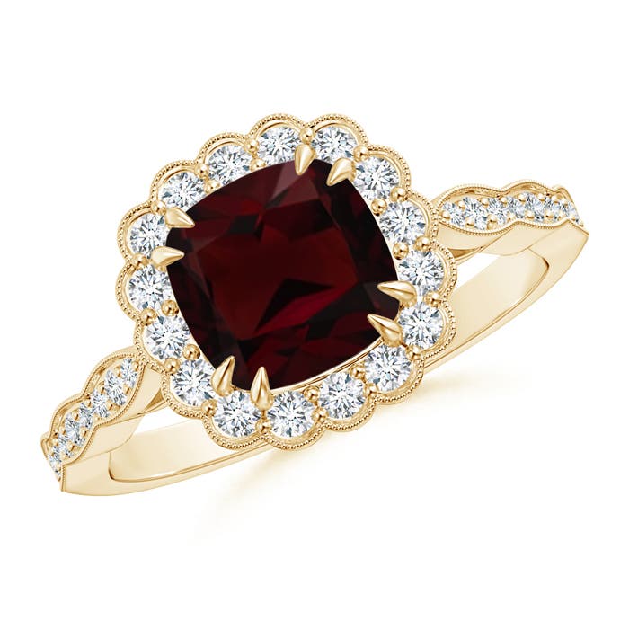 A - Garnet / 1.71 CT / 14 KT Yellow Gold