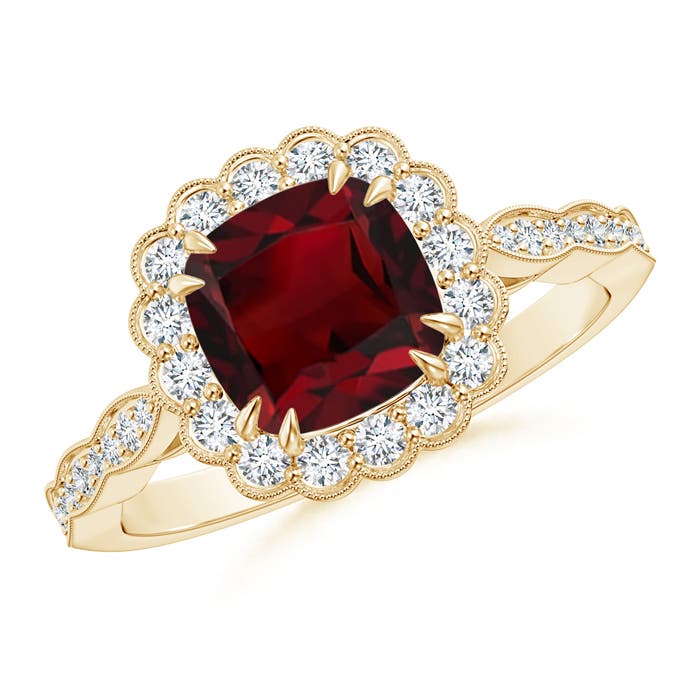 AAA - Garnet / 1.71 CT / 14 KT Yellow Gold