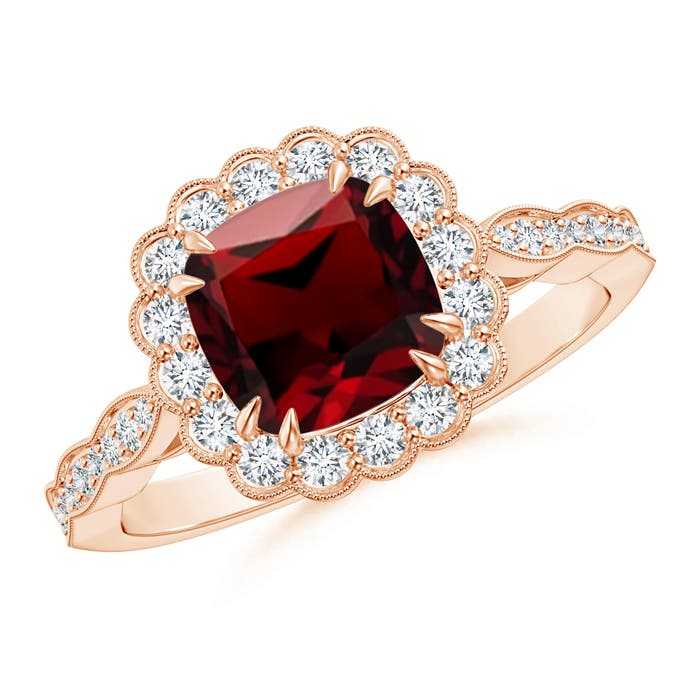 AAAA - Garnet / 1.71 CT / 14 KT Rose Gold