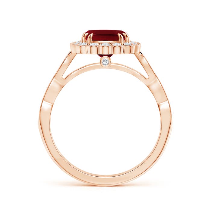 AAAA - Garnet / 1.71 CT / 14 KT Rose Gold