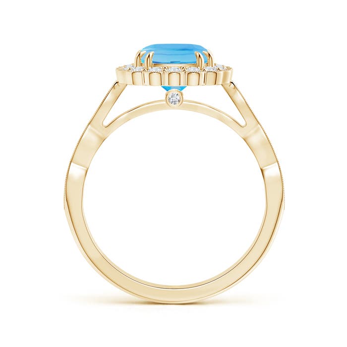 AA - Swiss Blue Topaz / 2.21 CT / 14 KT Yellow Gold