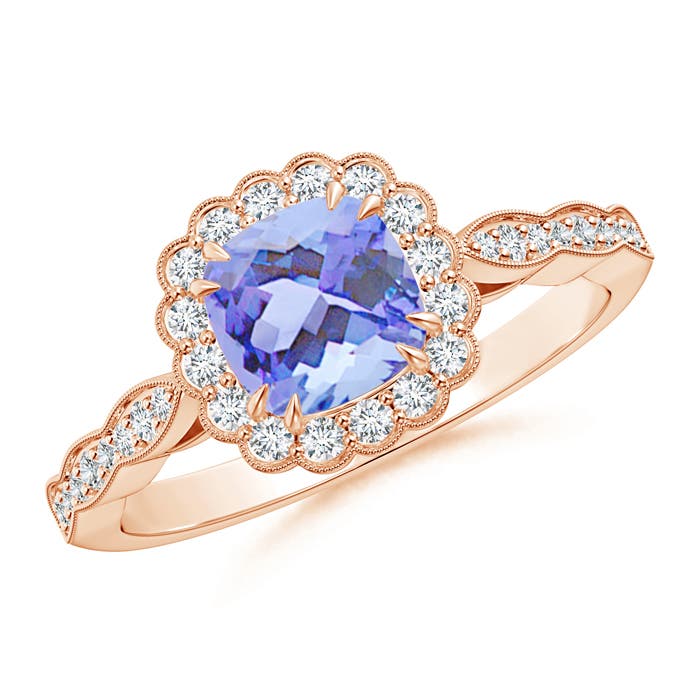 A - Tanzanite / 1.3 CT / 14 KT Rose Gold