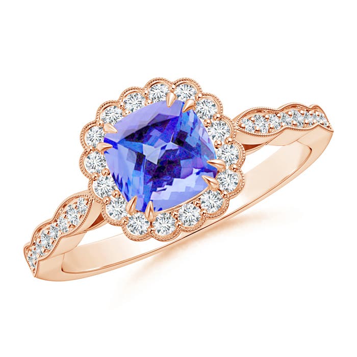 AA - Tanzanite / 1.3 CT / 14 KT Rose Gold