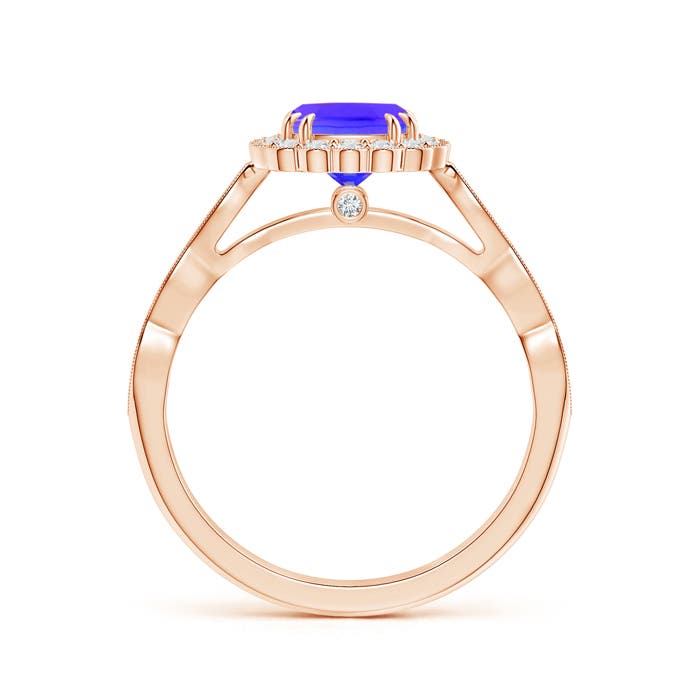 AAA - Tanzanite / 1.3 CT / 14 KT Rose Gold