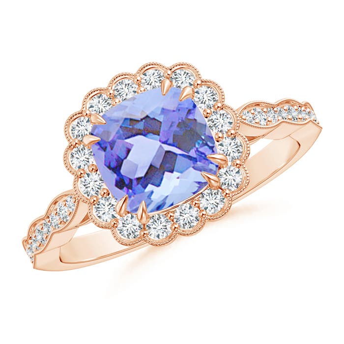 A - Tanzanite / 1.86 CT / 14 KT Rose Gold