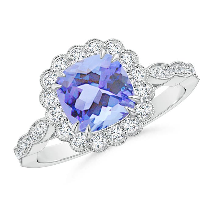 A - Tanzanite / 1.86 CT / 14 KT White Gold