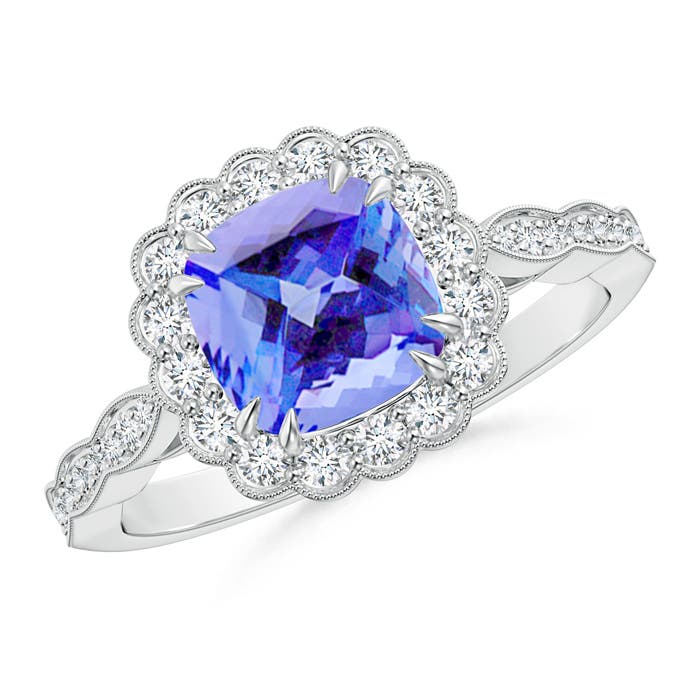 AA - Tanzanite / 1.86 CT / 14 KT White Gold