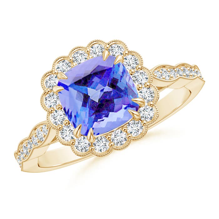 AA - Tanzanite / 1.86 CT / 14 KT Yellow Gold