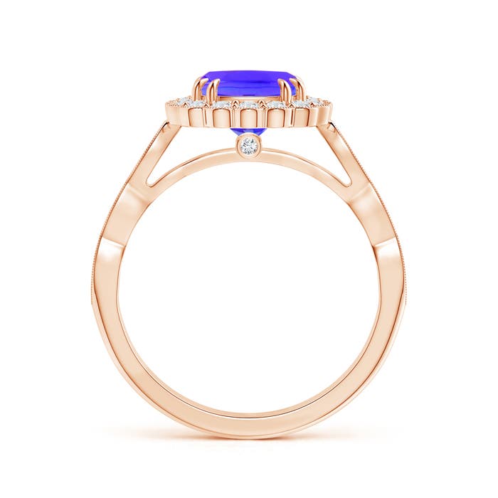 AAA - Tanzanite / 1.86 CT / 14 KT Rose Gold