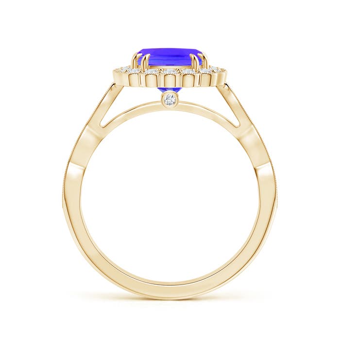 AAA - Tanzanite / 1.86 CT / 14 KT Yellow Gold