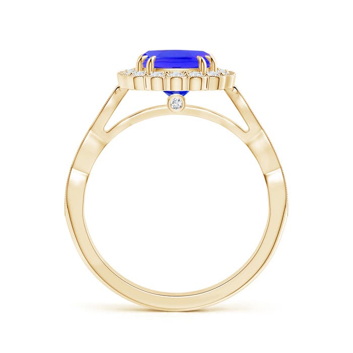 AAAA - Tanzanite / 1.86 CT / 14 KT Yellow Gold