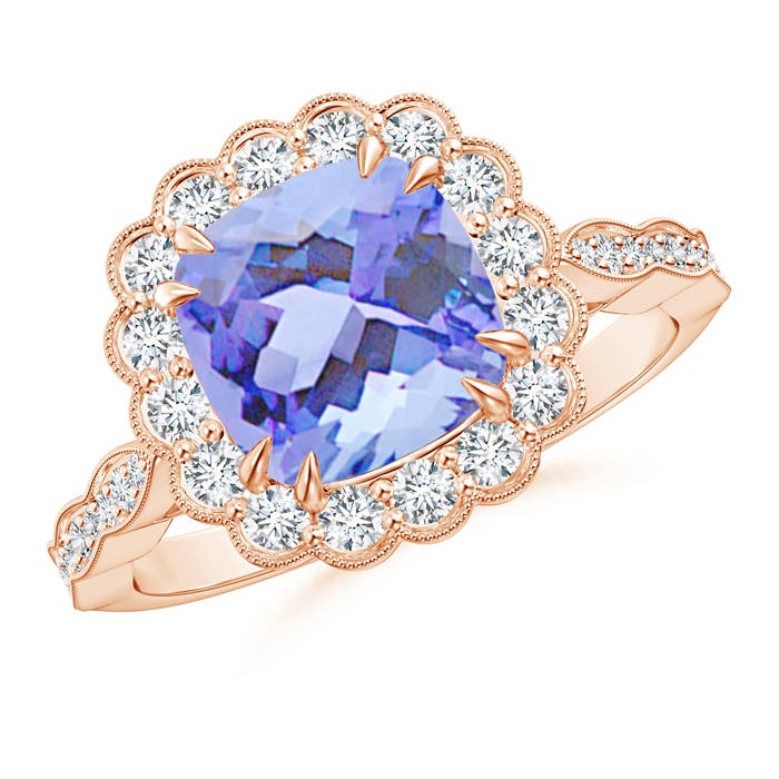 A - Tanzanite / 2.65 CT / 14 KT Rose Gold