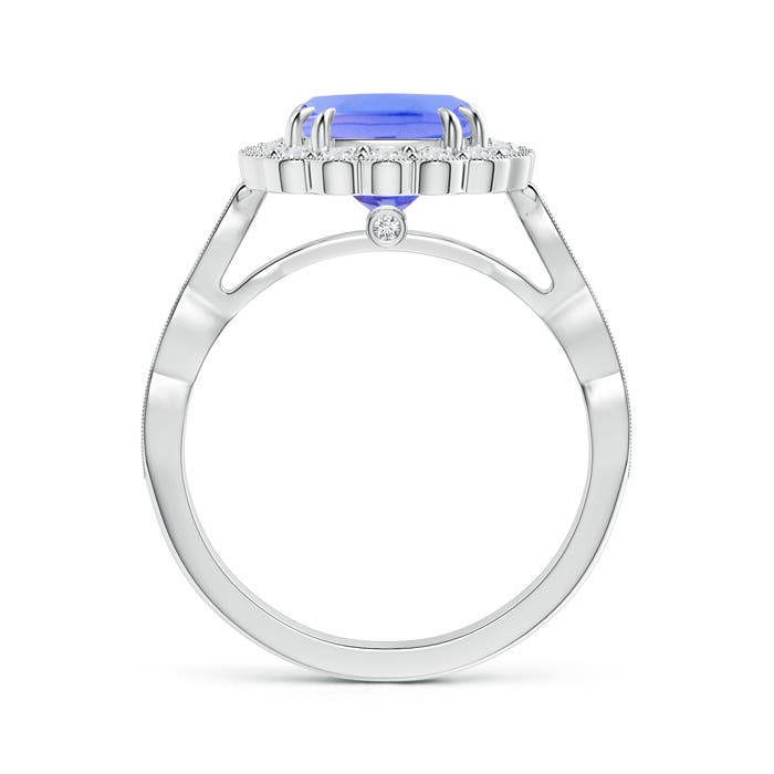 AA - Tanzanite / 2.65 CT / 14 KT White Gold