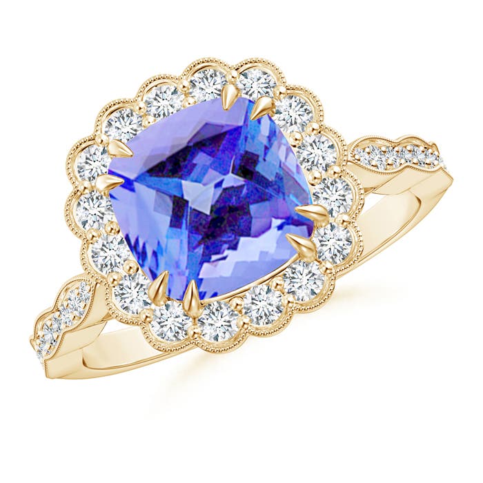 AA - Tanzanite / 2.65 CT / 14 KT Yellow Gold