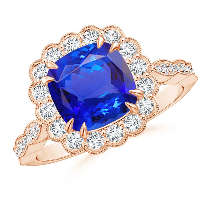 AAA - Tanzanite / 2.65 CT / 14 KT Rose Gold