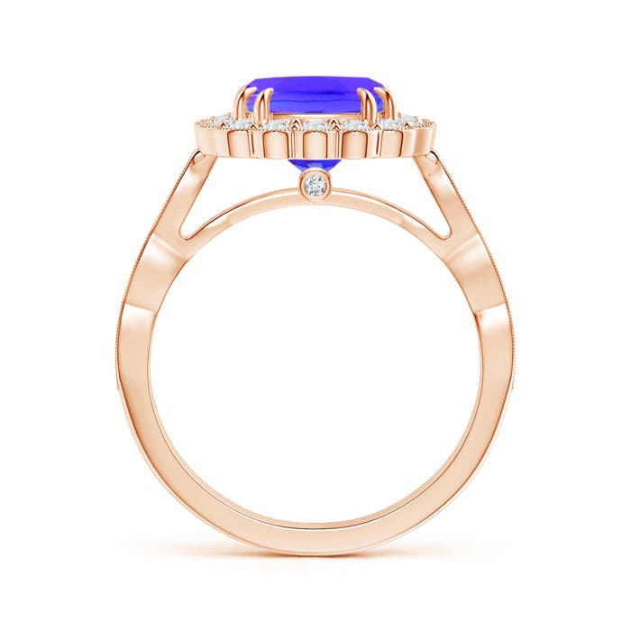 AAA - Tanzanite / 2.65 CT / 14 KT Rose Gold