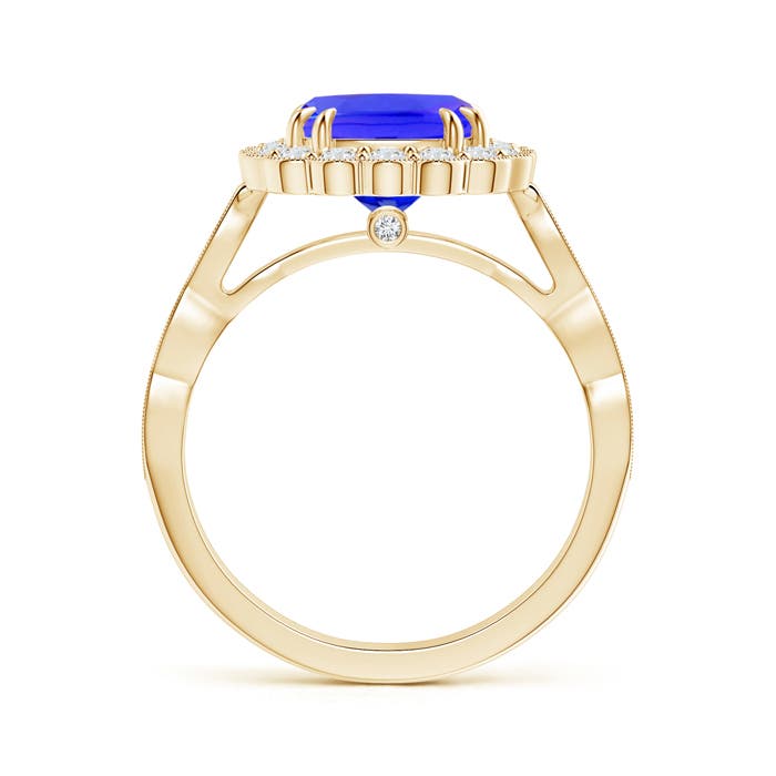 AAAA - Tanzanite / 2.65 CT / 14 KT Yellow Gold