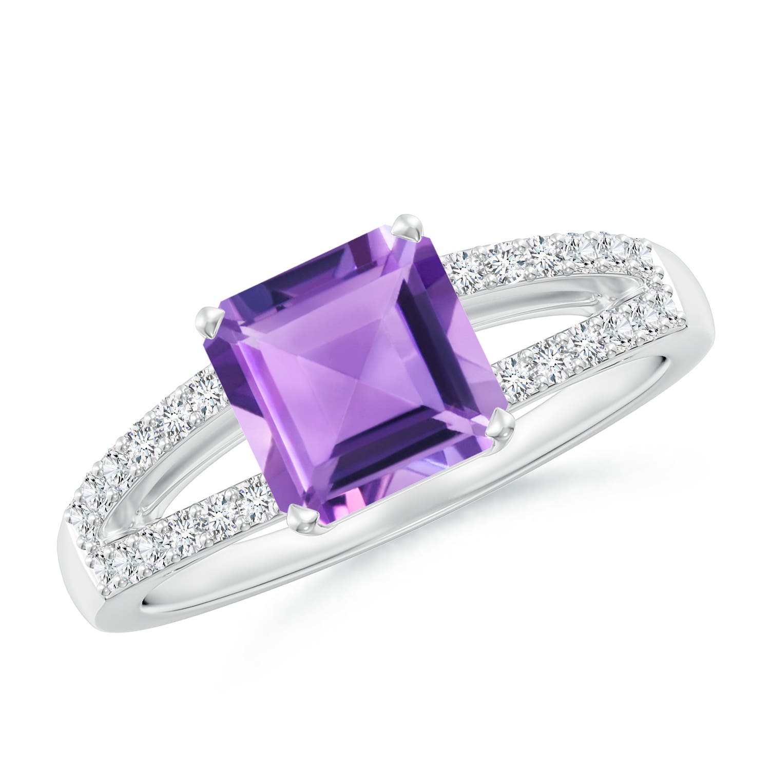 A - Amethyst / 1.54 CT / 14 KT White Gold