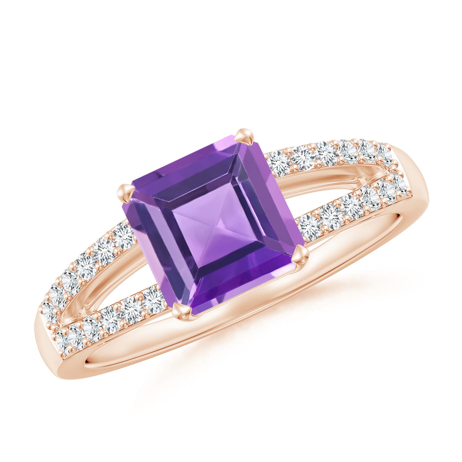 AA - Amethyst / 1.54 CT / 14 KT Rose Gold